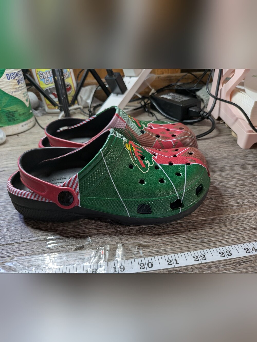 Minnesota Wild NHL NWOT Clogs Size 37
